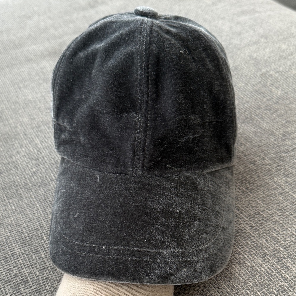 Hat Attack Charcoal Velvet Cap